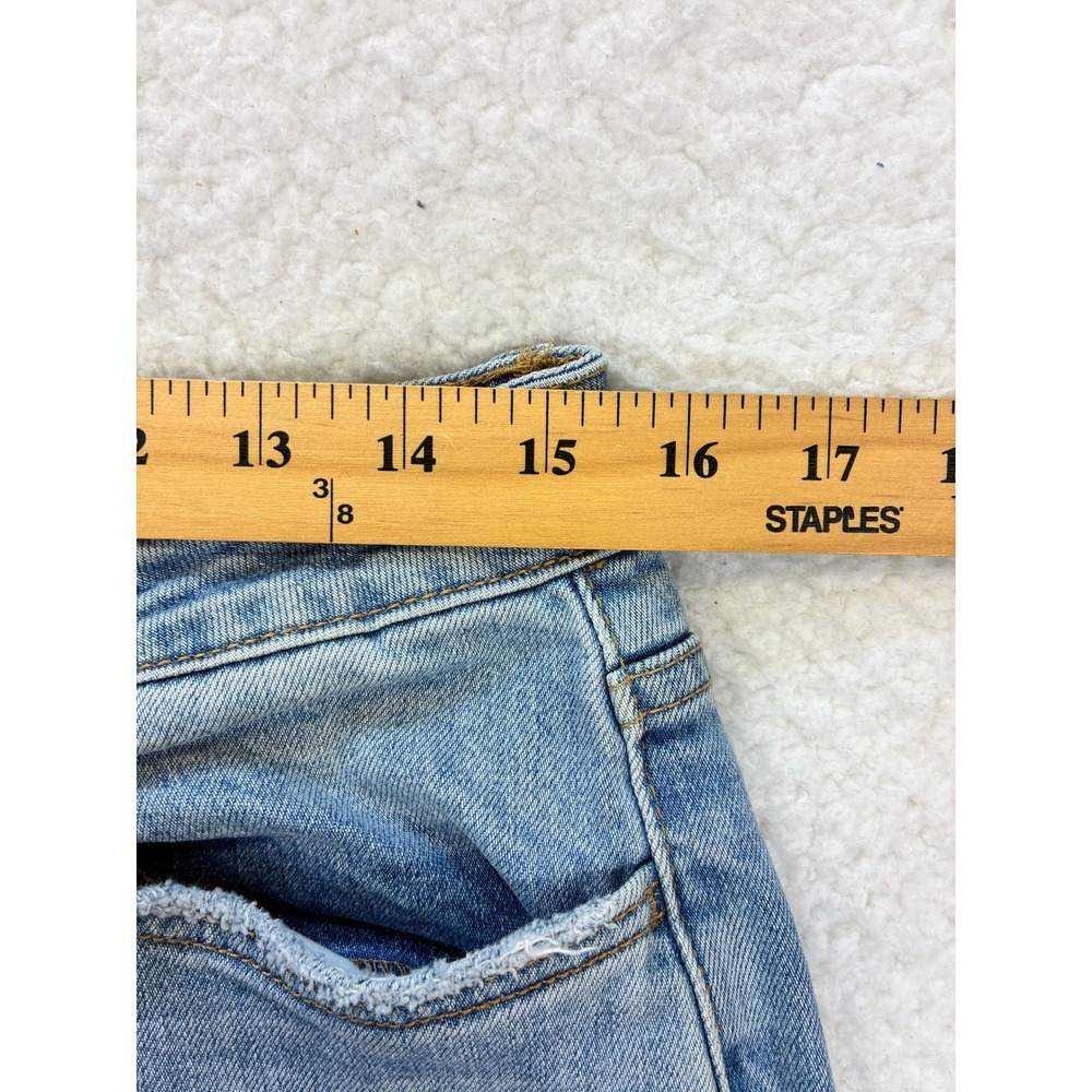 Ceros Wide Leg Ripped Distressed Jeans Women's 29 Blue High Rise Denim Pants - Picture 7 of 14
